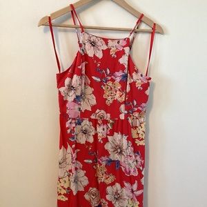 2/$20 Band of Gypsies floral maxi dress medium